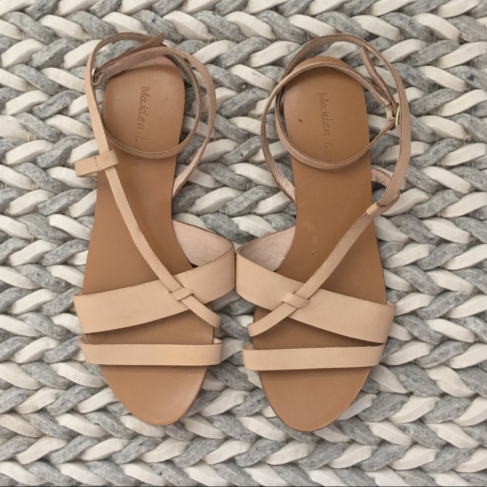 Maiden Lane Nude/Blush Strappy Sandal (7)
